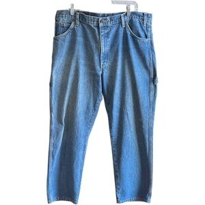 Dickies Relaxed Fit Heavyweight 100% Cotton Denim Carpenter Jeans Sz 38X30